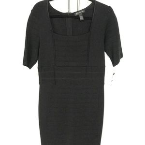 Flattering Sexy Black Bandage Knit Dress